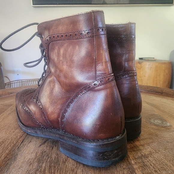 Thursday Boot Co Leather Wingtip Boots Mens Size 9 - Picture 4 of 13